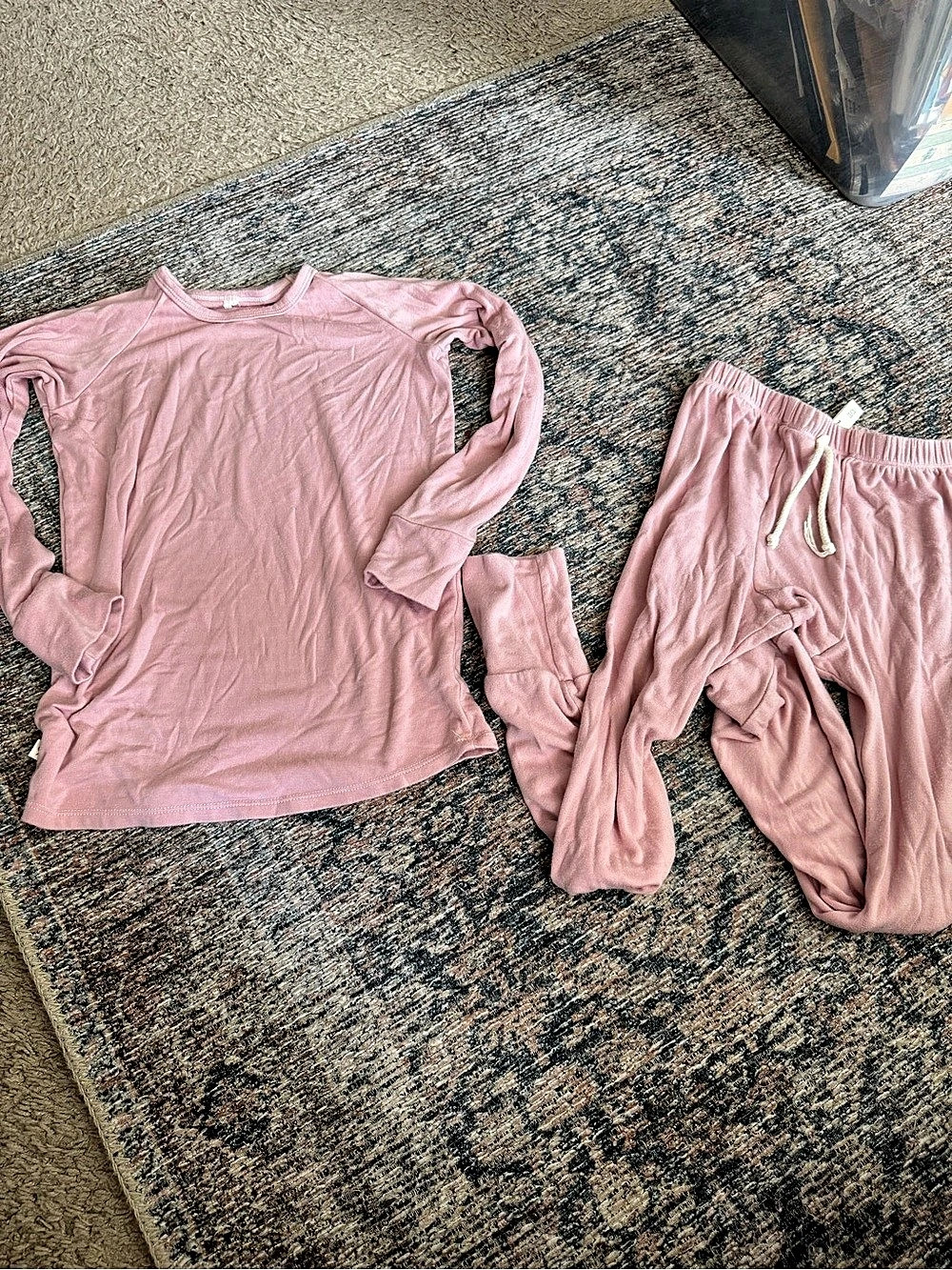 Childhoods Clothing Girls Pink Pajama Set Size 10 Like New